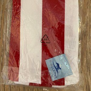 18" Red and White Stripped Pillow cover / For couches / Brand new unopened